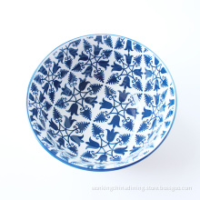 Colorful Design Natural Glazes Round Ceramic Decore Bowl